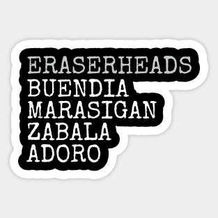 Eraserheads OPM Band Sticker